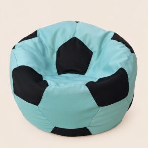 Барбарон футболна топка Turquoise в тюркоазено и черно – Baby Shop Koko